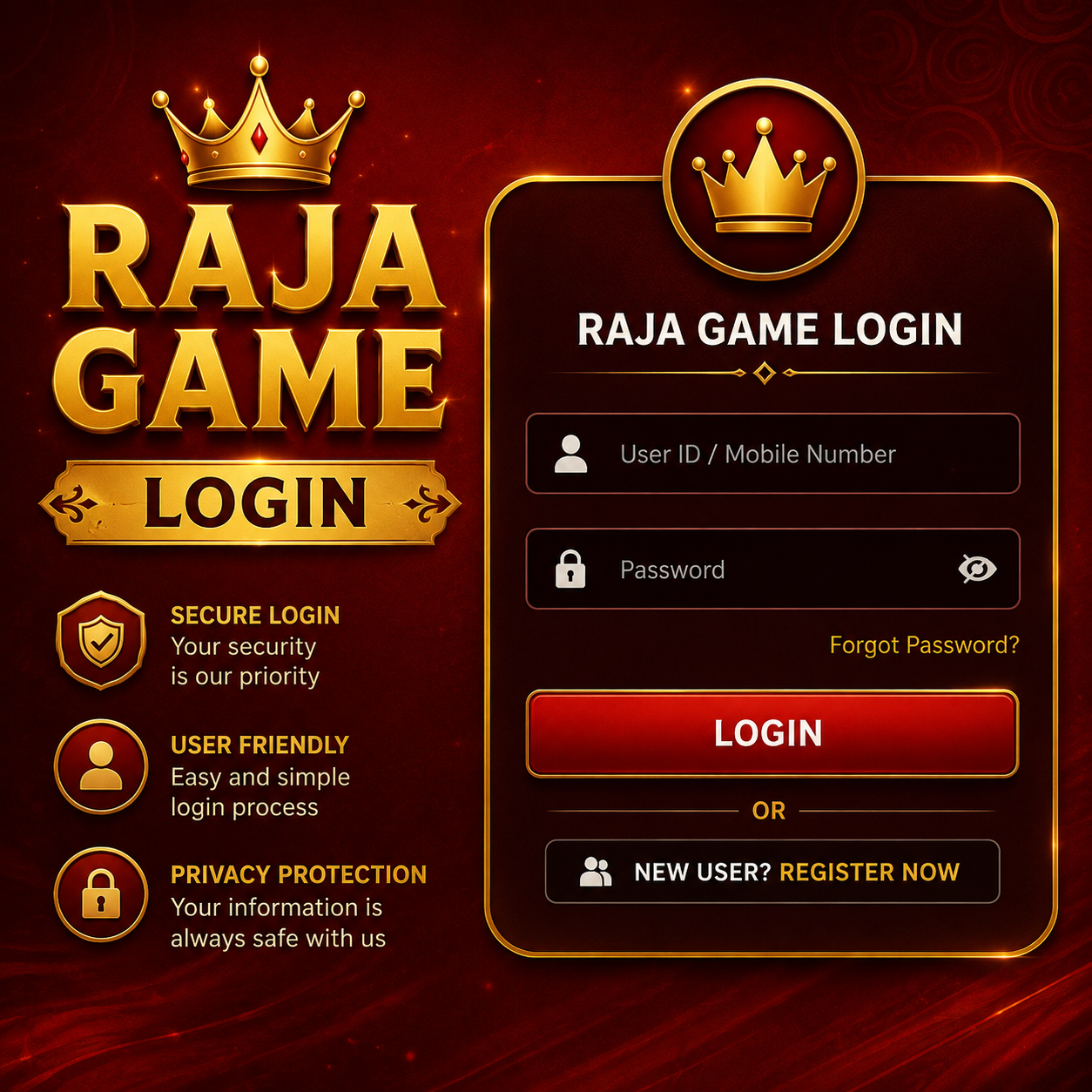 Raja game Login