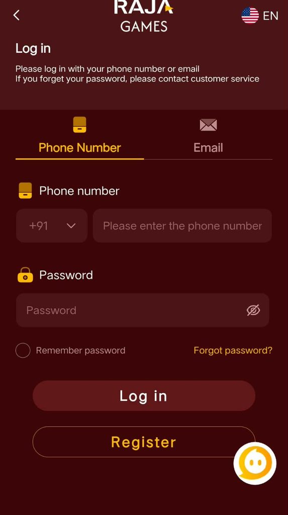 rajagame login
